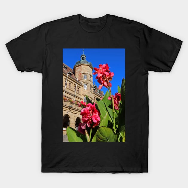 Flowers in Rothenburg od Tauber T-Shirt by Bierman9